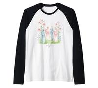 I Santi della Famiglia con i Gigli pregano per Noi devozionale Maglia con Maniche Raglan