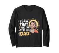 I Saw That And I'm Telling Dad Christian Meme Church |- Maglia a Manica