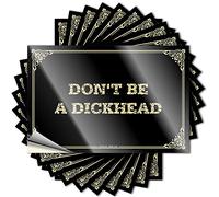 I Saw that Funny Camping Labels Magnetic Arch Wall Waterproof | Don't Be A Dickhead Funny Signs for Man Caverne (20 x 30 cm, 1 pezzo)