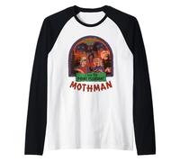 I Saw the Mothman Sci Fi Retro Vintage Funny Adult Humor Maglia con Maniche Raglan