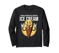 I Scream You Scream We all Scream for Ice Cream (Grafica) Maglia a Manica