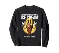 I Scream You Scream We all Scream for Ice Cream Summer Vibes Felpa