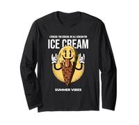 I Scream You Scream We all Scream for Ice Cream Summer Vibes Maglia a Manica