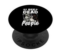 I See Dead People Divertente Halloween Per I Giocatori PopSockets PopGrip Adesivo