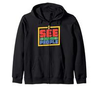 I See Dumb People |||- Felpa con Cappuccio