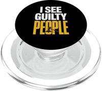 I See Guilty People Divertente Avvocato Giudice Umorismo Collega PopSockets PopGrip per MagSafe