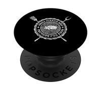 I Segni Della Griglia Sono Tatuaggi Per Il Cibo Carne Bbq PopSockets PopGrip Adesivo
