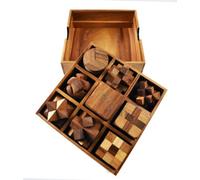 I set di scatole di puzzle in legno includono rompicapo 3D, puzzle di logica e giochi ad incastro per adulti e adolescenti, un regalo che aggiungerà divertimento al tuo arredamento. (set da 9 in