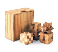 I set di scatole di puzzle in legno includono rompicapo 3D, puzzle di logica e giochi ad incastro per adulti e adolescenti, un regalo che aggiungerà divertimento al tuo arredamento. (set da 4 in