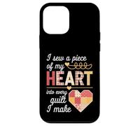 I Sew a Piece of My Heart Into Every Quilt I Make Quilter Custodia per iPhone 12 mini