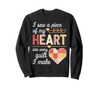 I Sew a Piece of My Heart Into Every Quilt I Make Quilter Felpa