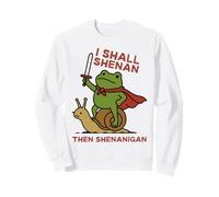 I Shall Shenan Then Shenanigan Funny Medieval Frog Felpa