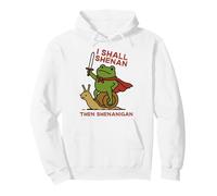 I Shall Shenan Then Shenanigan Funny Medieval Frog Felpa con Cappuccio