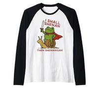 I Shall Shenan Then Shenanigan Funny Medieval Frog Maglia con Maniche Raglan