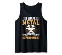 I Shape Metal Funny Forgiatura Forgia Fabbro Incudine Mens Dad Canotta