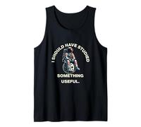 I Should Have Studied Something Useful Astronaut Moon Retro Canotta