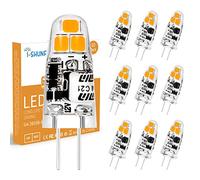 I-SHUNFA Confezione da 10 lampadine LED G4 1.2W bianco caldo 3000K AC 12V