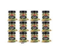 I Siciliani Crema di Pistacchio, Set da 12 x 200 g, Senza Glutine, Senza Olio di Palma, Tradizionale Siciliana, + portachiavi italy shop service