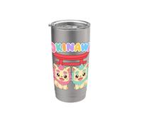 I Simpatici Cani Shisa Di Okinawa, I Leoni Guardiani Bicchiere termico in acciaio inox doppia parete
