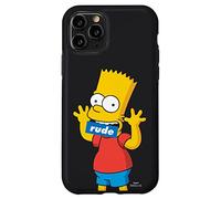 I Simpson Bart Simpson Bocca Rude Nero Custodia per iPhone 11 Pro