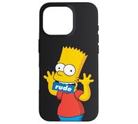 I Simpson Bart Simpson Bocca Rude Nero Custodia per iPhone 16 Pro