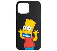 I Simpson Bart Simpson Bocca Rude Nero Custodia per iPhone 16 Pro Max