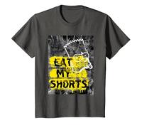 I Simpson Bart Simpson Eat My Shorts Graffiti Maglietta, Bambini, Asfalto, 3 Anni