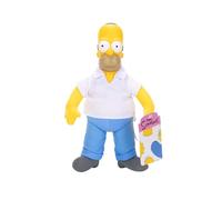 I Simpson - Peluche Homer Dei Simpson Di 25 cm Con Testa In Plastica Rigida E Corpo In Tessuto, Estremamente Dettagliato - Collezione Jakks Pacific Simpson