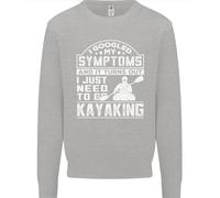 I Sintomi Devono Solo Andare In Kayak Maglione Divertente Per Bambini