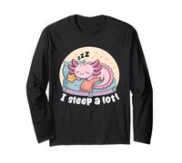 I Sleep A Lotl, Cute Axolotl Sleeping Maglia a Manica