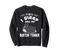 I Sleep with My Boston Terrier Dog Sleeping Puppy Dogs Felpa