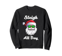 I Sleigh all Day Cool Christmas Illustration Graphic Designs Felpa