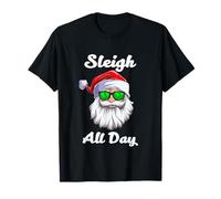 I Sleigh all Day Cool Christmas Illustration Graphic Designs Maglietta