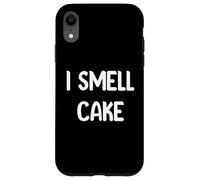 I Smell cake Funny Food Lover Design Tees Mugs and decor Custodia per iPhone XR