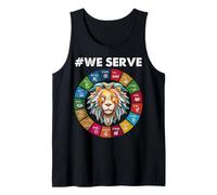 I soci del Lions Club serviamo Abiti per lavori di Servizio Canotta