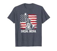 I Social Media di Old Glory Maglietta, Uomo, Pervinca, XXL