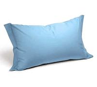 I SOGNI Coppia FEDERE in Flanella di Puro Cotone 52X82 (Celeste)