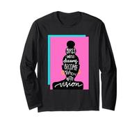 I Sogni delle Ragazze Diventano Donne con Una Visione imprenditrice Maglia a Manica