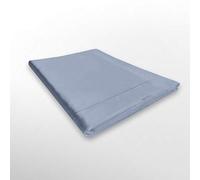 I SOGNI Lenzuola sopra Tinta Unita Puro Cotone Lenzuolo Piano Superiore Matrimoniale (2 Piazze 240x300 cm, Celeste)