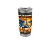 I soldi non possono comprare la felicità ma possono comprare una barca a vela divertente Bicchiere termico in acciaio inox doppia parete