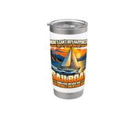 I soldi non possono comprare la felicità ma possono comprare una barca a vela divertente Bicchiere termico in acciaio inox doppia parete