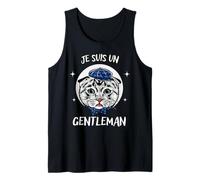 I Sono Un Gatto Gentiluomo Moda Berretto Stile Vintage Canotta