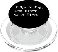 I Spark Joy One Flame at a Time Funny Candle Maker Citazioni PopSockets PopGrip per MagSafe