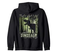 I Speak Dinosaur And I Know Things Meme dell'ombra del T-Rex Felpa con Cappuccio