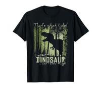 I Speak Dinosaur And I Know Things Meme dell'ombra del T-Rex Maglietta