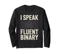 I Speak Fluent Binary Geeks Codice di programmazione per gli uomini Maglia a Manica