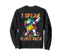 I Speak Fluent Brick Funny Blocks Master Builder Dabbing Felpa