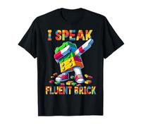 I Speak Fluent Brick Funny Blocks Master Builder Dabbing Maglietta