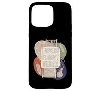 I Speak Fluent Fiber Funny Weaver Knitting Yarn Craft Custodia per iPhone 15 Pro Max