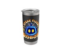 I Speak Fluent Robot Machine Learning Ingegneria Robotica Bicchiere termico in acciaio inox doppia parete